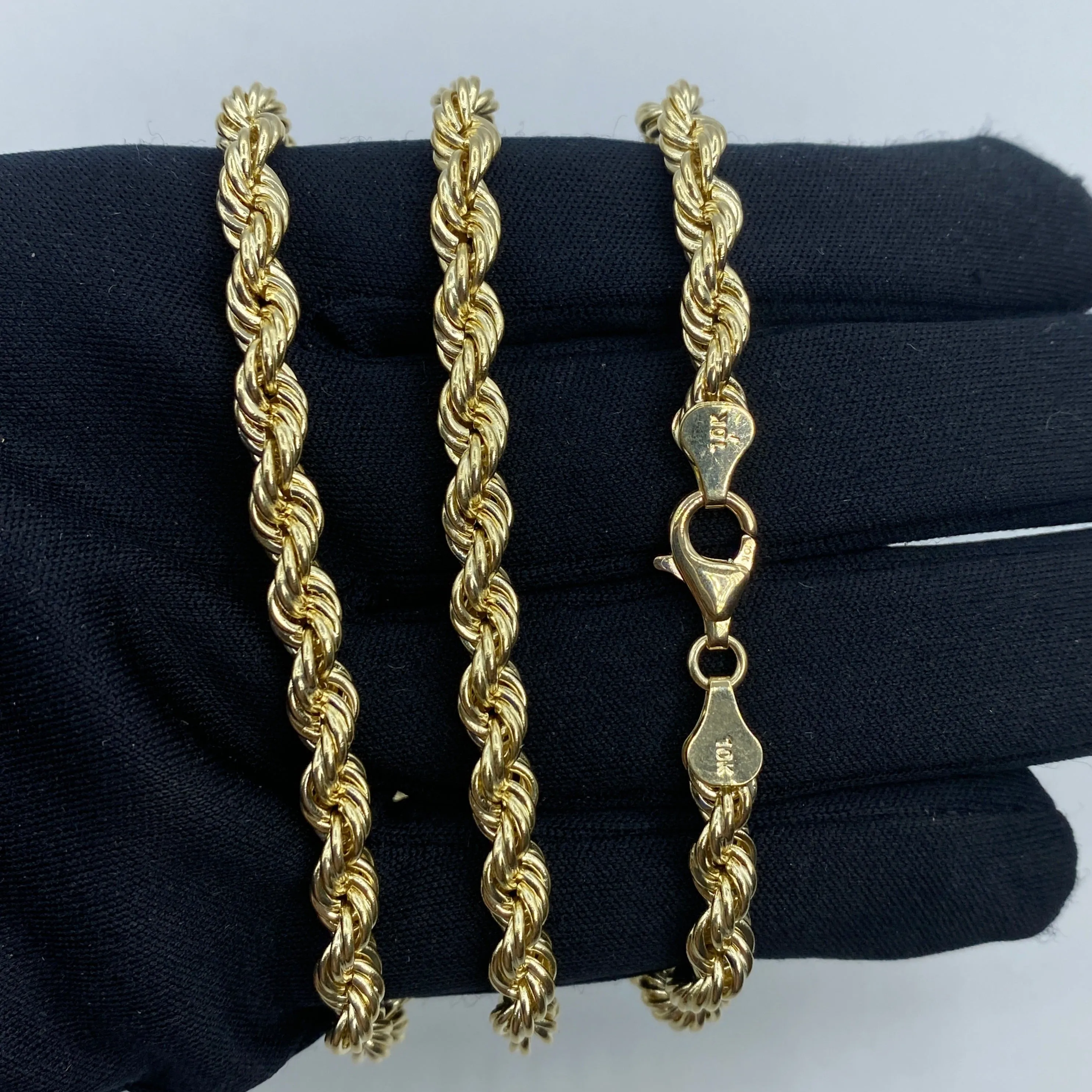 10K 5.5MM Rope Chain 20-26"