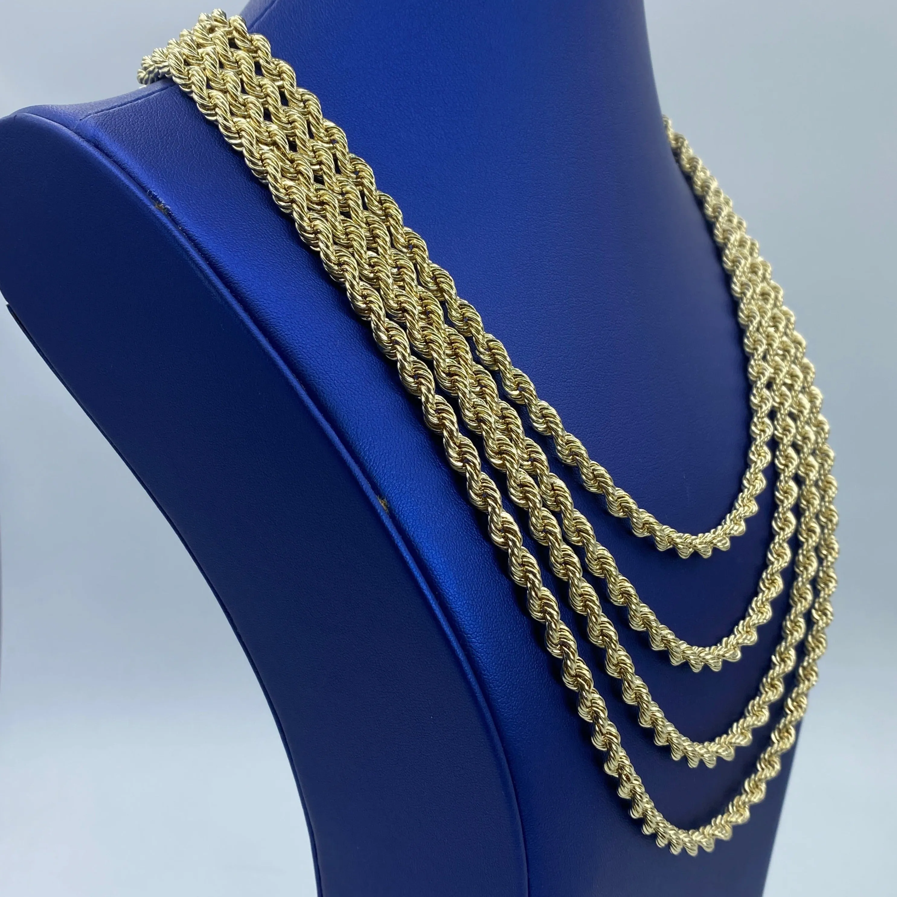 10K 5.5MM Rope Chain 20-26"