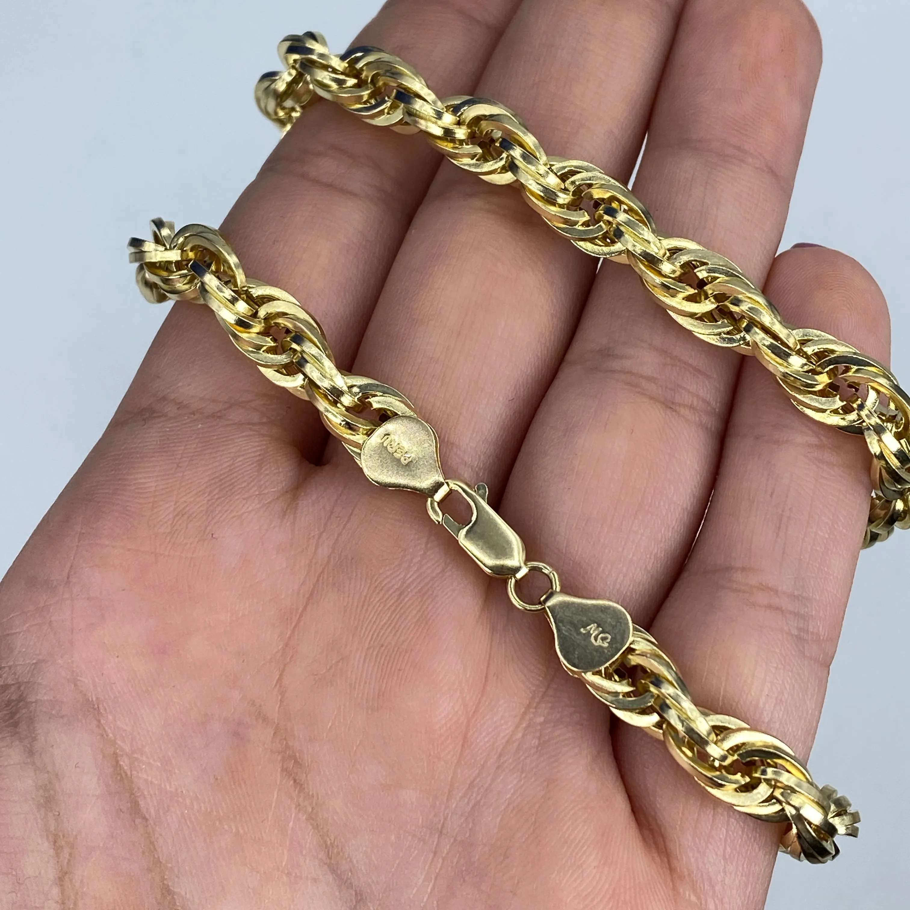 10K 7MM Rope Chain 21"