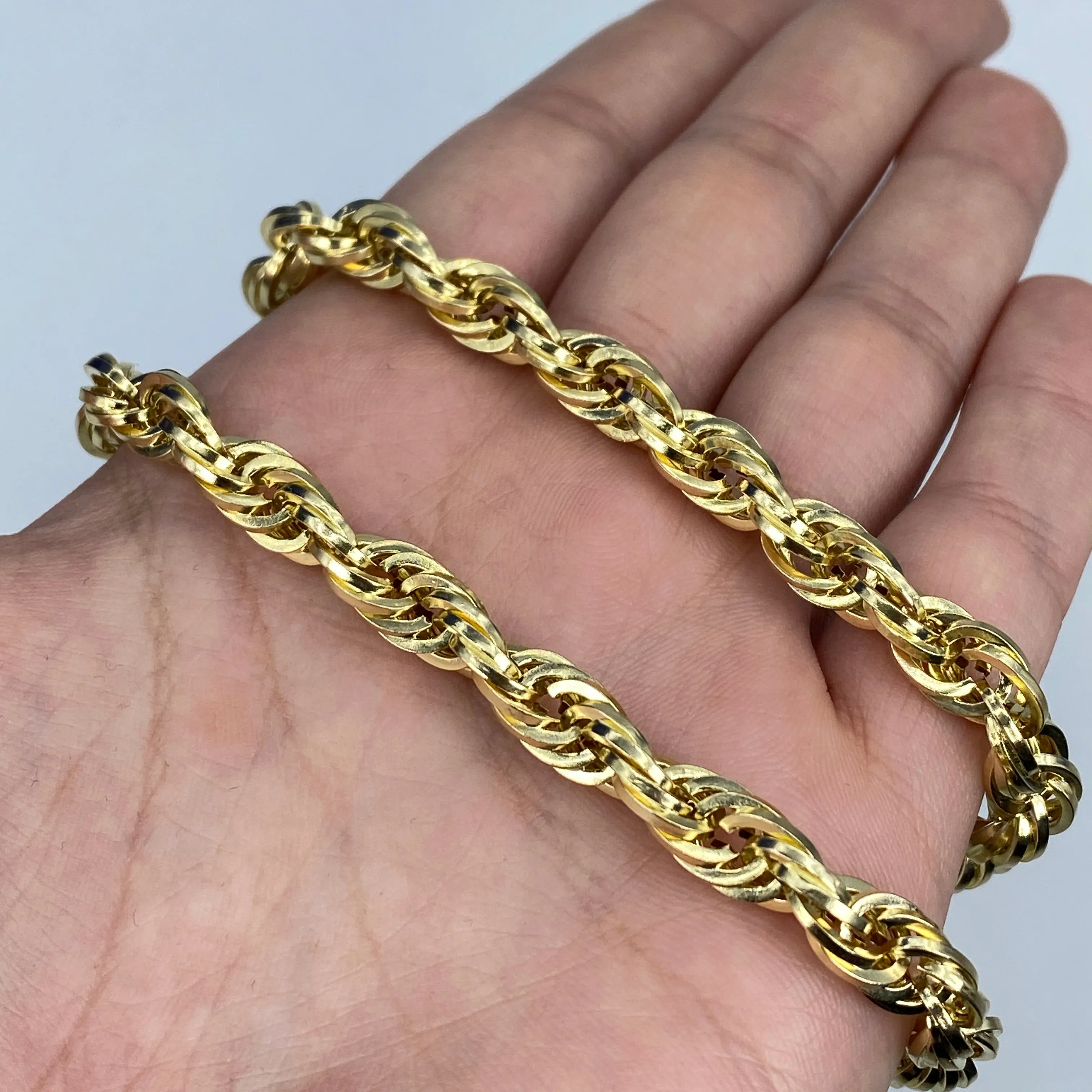 10K 7MM Rope Chain 21"