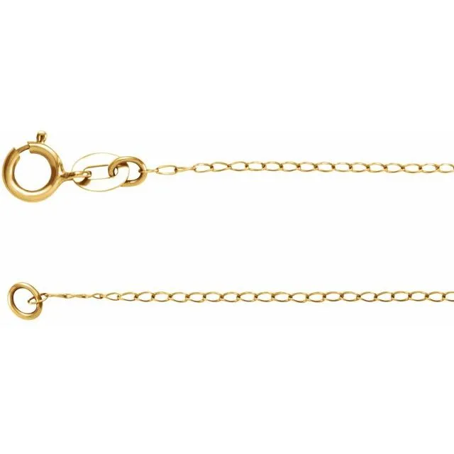 14K Curb Chain 1mm