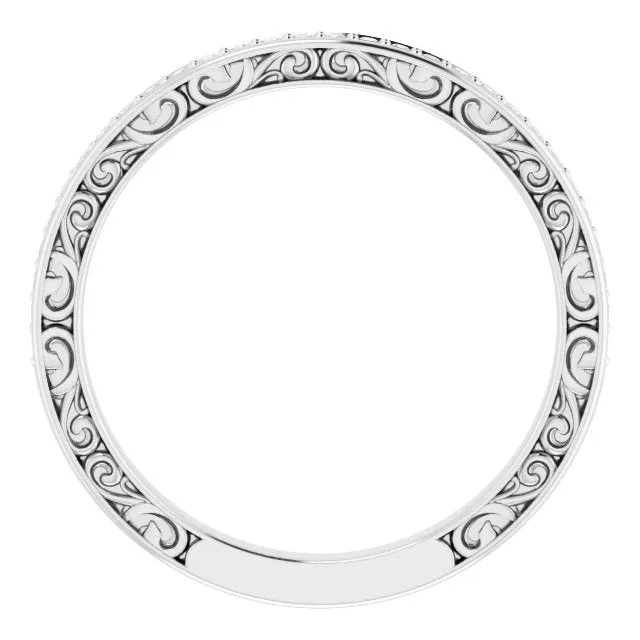 14k Gold 1/6 CTW Diamond Anniversary Band - White Rose or Yellow Gold