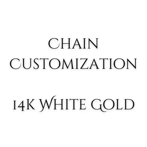 14KWCH 14k White Gold Chain Options for Customizations