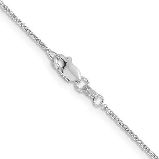 14KWCH 14k White Gold Chain Options for Customizations