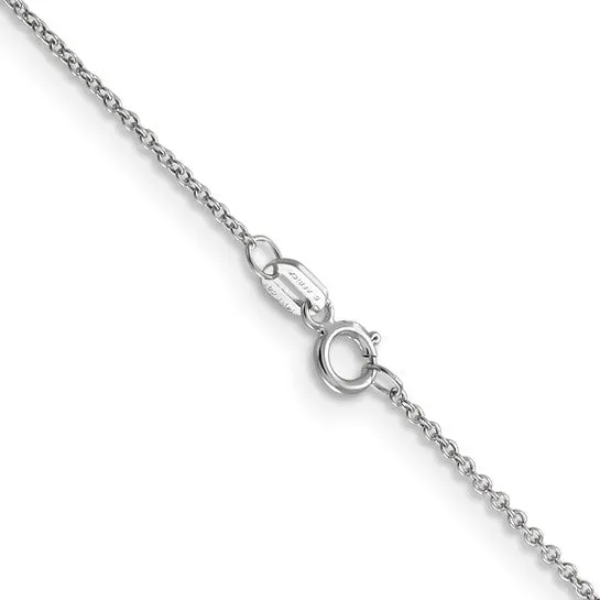 14KWCH 14k White Gold Chain Options for Customizations