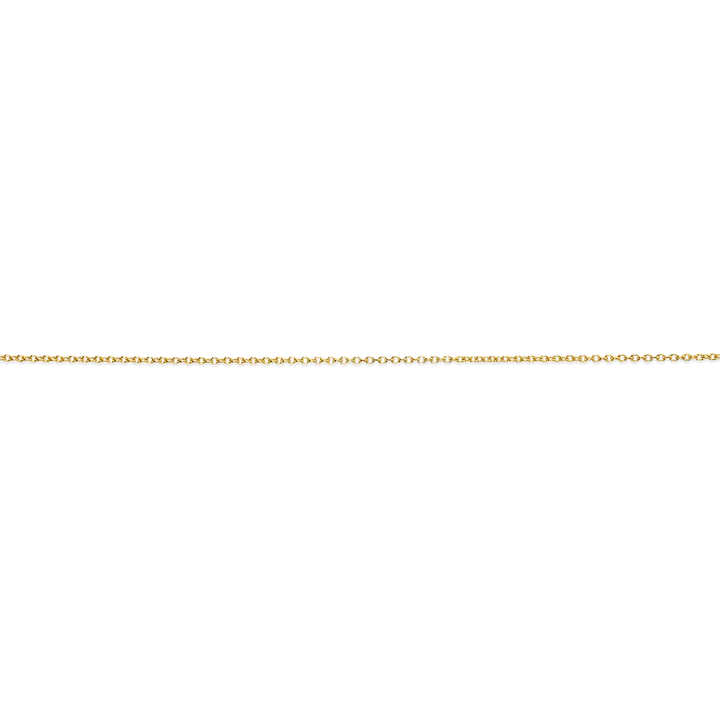 14KY Gold 1.3 mm Cable Chain, 18"