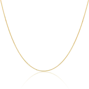 14KY Gold 1.3 mm Cable Chain, 18"