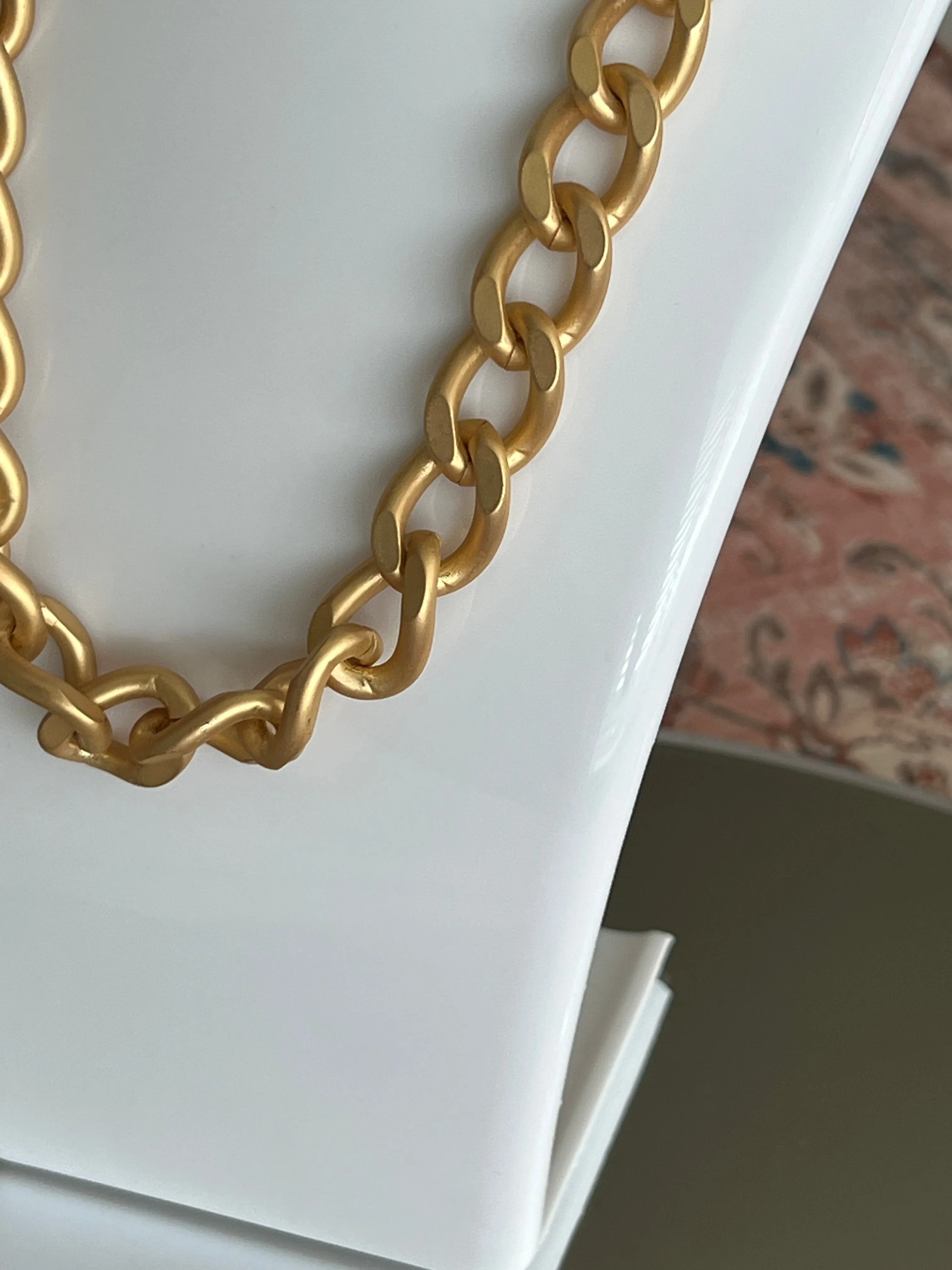 16" Gold Curb Chain