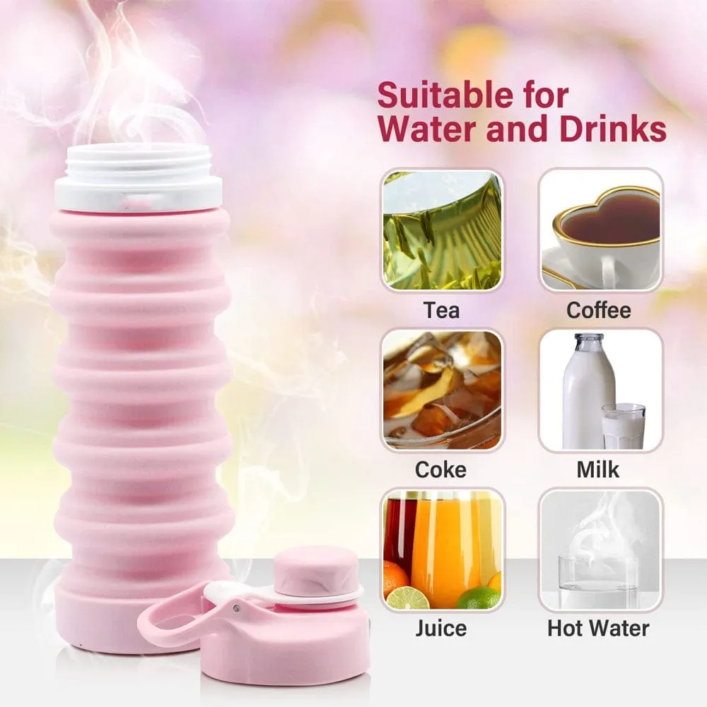 18 oz BPA-Free Collapsible Water Bottles