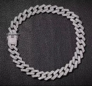 20mm Prong Cuban Link Chain choker,iced cuban chain, bling Necklace chain For Men and women cuban link chain ,cuban choker ,
