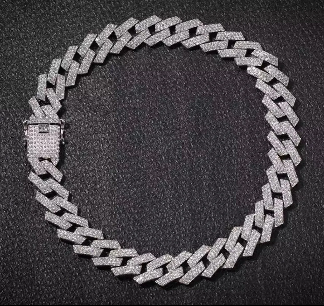 20mm Prong Cuban Link Chain choker,iced cuban chain, bling Necklace chain For Men and women cuban link chain ,cuban choker ,