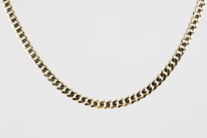22.5" 14k Yellow Gold Flat Curb Chain Necklace (17.73g.)