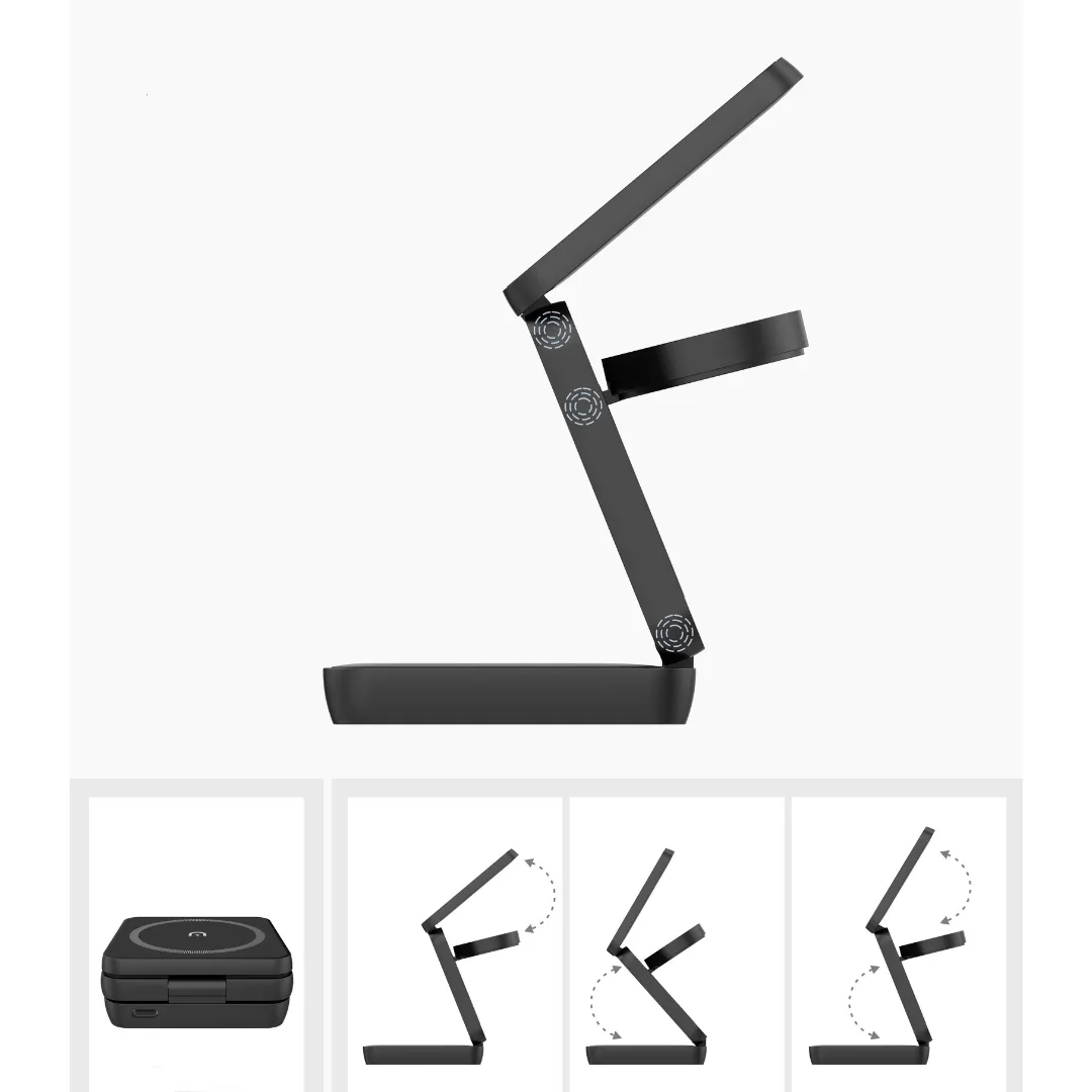 3-in-1 Foldable Magnetic Wireless Charging Station