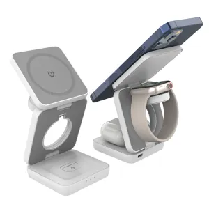 3-in-1 Foldable Magnetic Wireless Charging Station