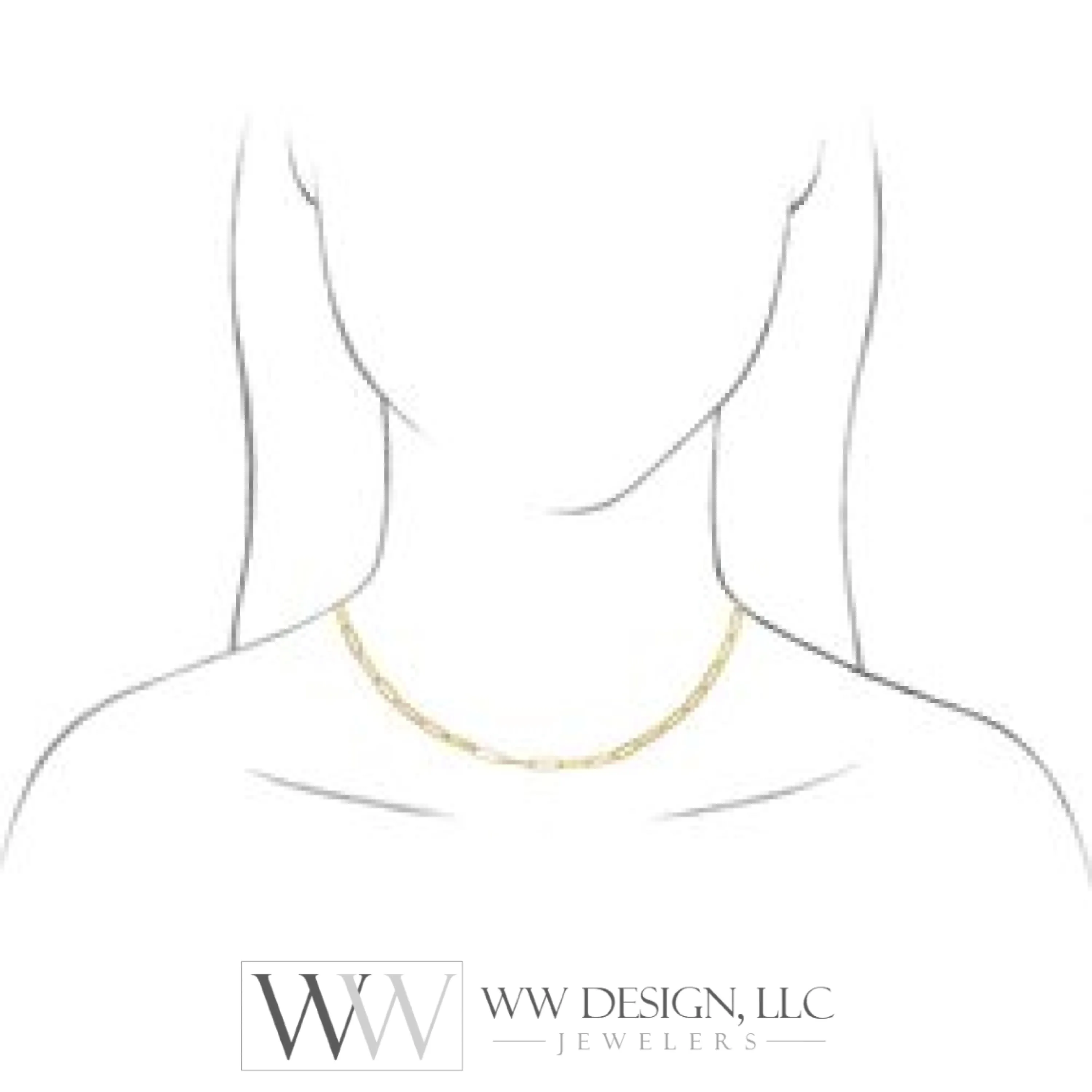 3.85 mm Thin Elongated Flat Link Paperclip Chain - 14k Gold (Y, W, or R), or Sterling Silver