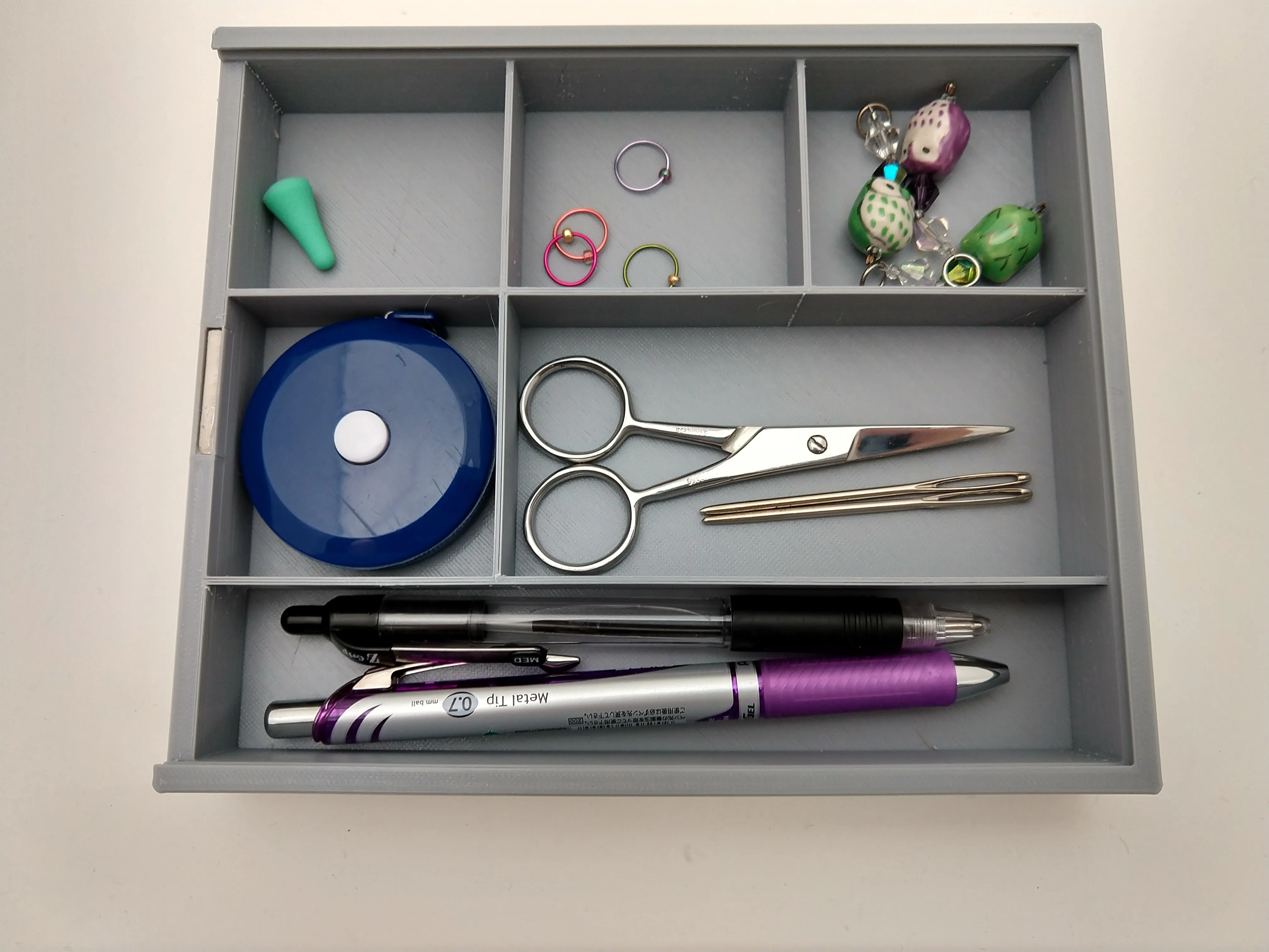 3D printed Notions Box--Cat