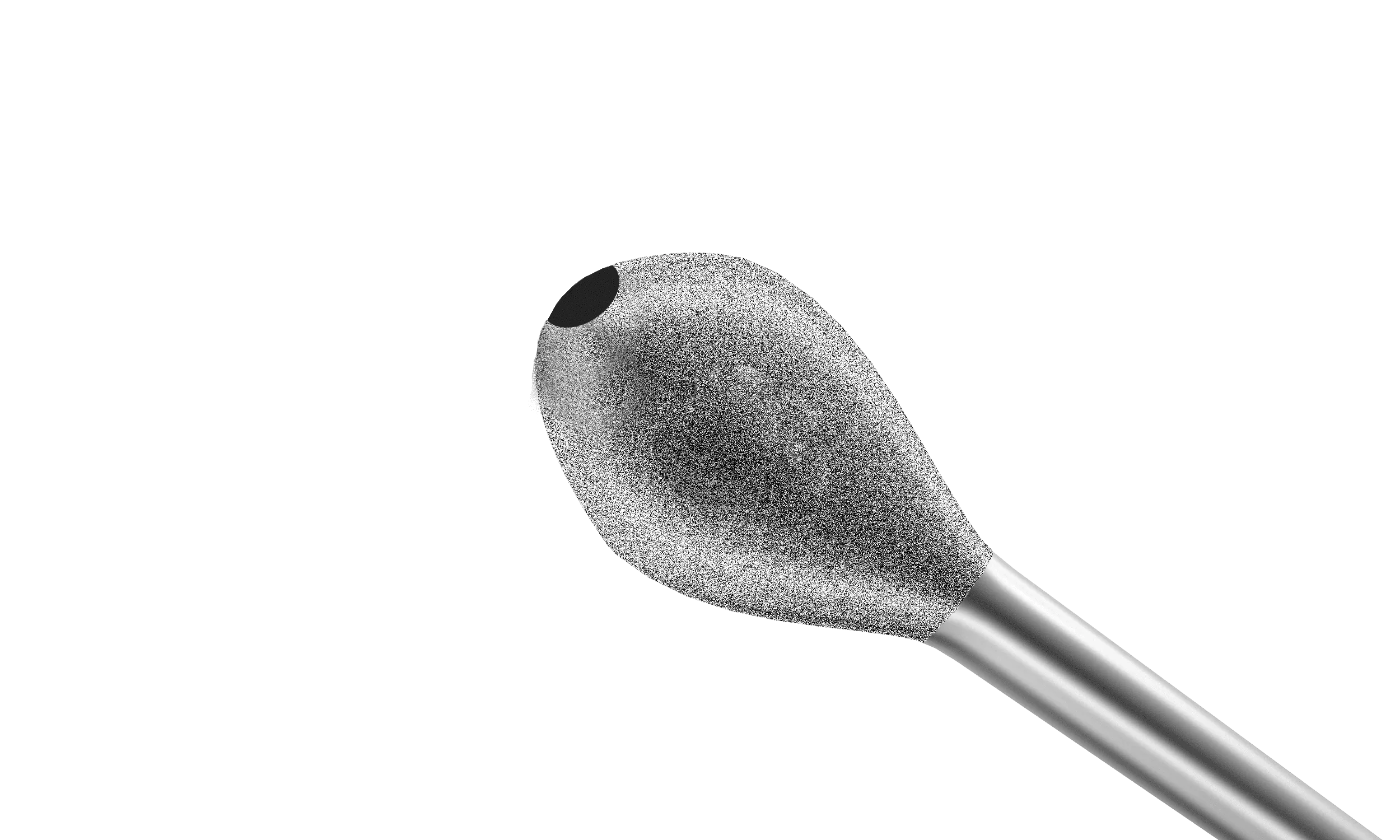 500R 15-159-25 Jensen Capsule Polisher, Curved, Olive Sandblasted Tip, 25 Ga x 28 mm