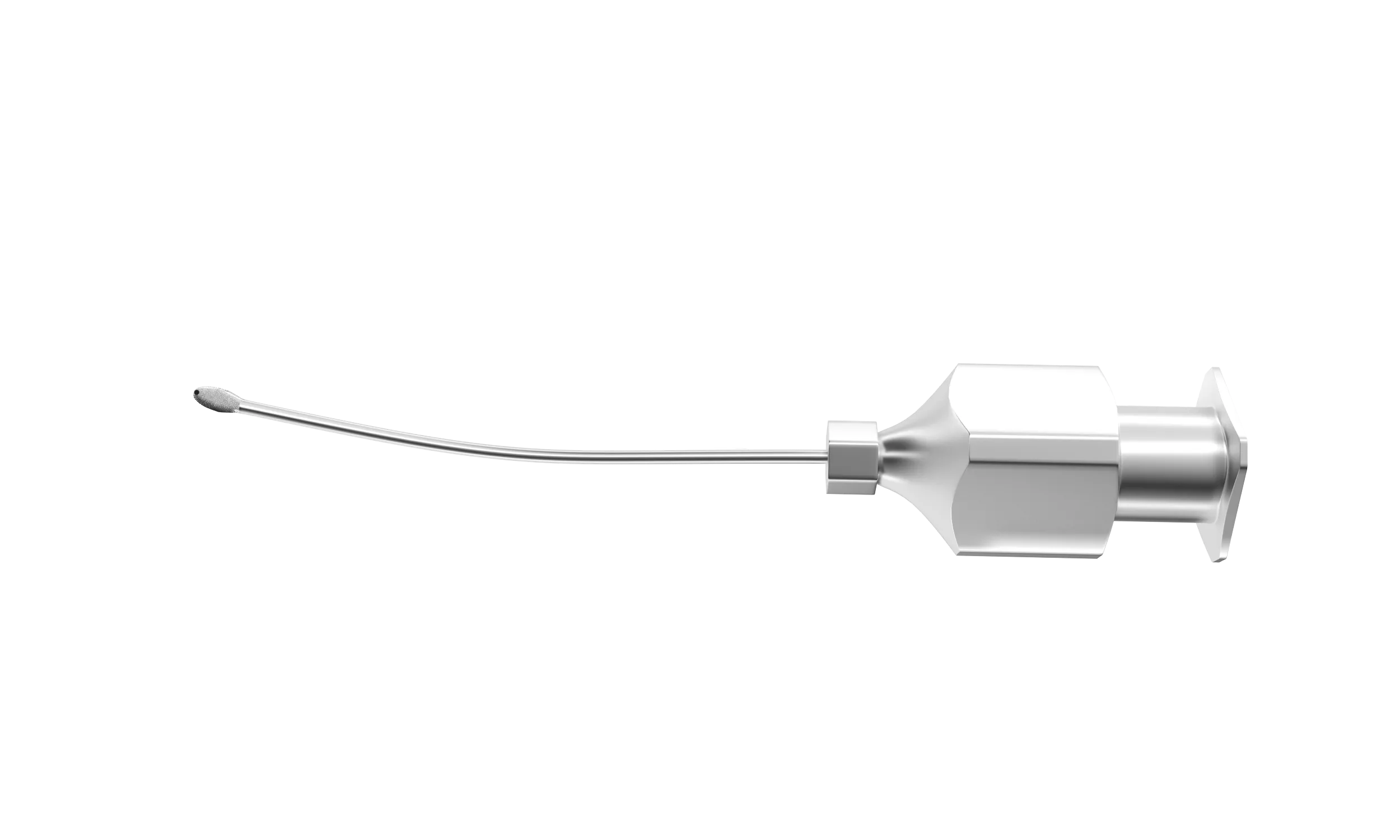 500R 15-159-25 Jensen Capsule Polisher, Curved, Olive Sandblasted Tip, 25 Ga x 28 mm