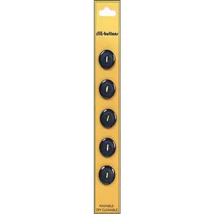 9/16" Black DB8090 -- Dill Buttons