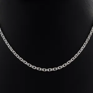 925 Sterling Silver Box Chain Necklace Lobster Clasp