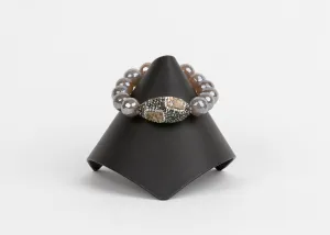 Abalone, Hematite, Champagne Quartz