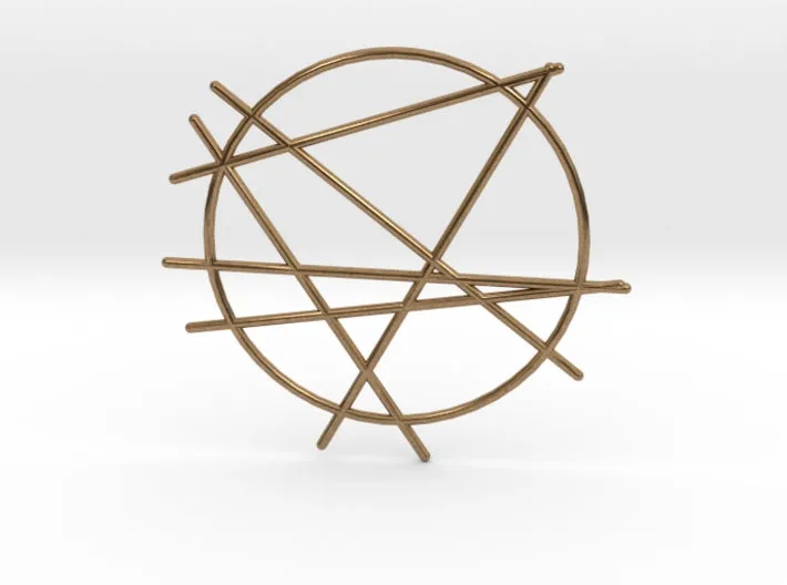 Abstract Line Pendant (Metal)