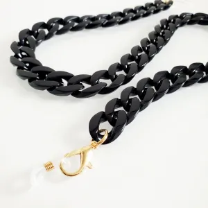 Acrylic Glasses Chain- Black