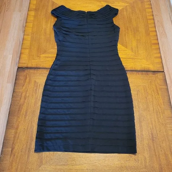 Adrianna Papell Black Layered Dress