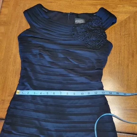 Adrianna Papell Black Layered Dress