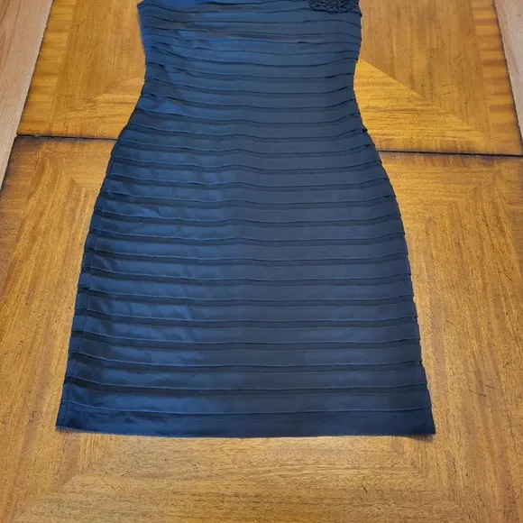 Adrianna Papell Black Layered Dress