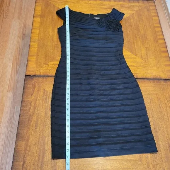 Adrianna Papell Black Layered Dress