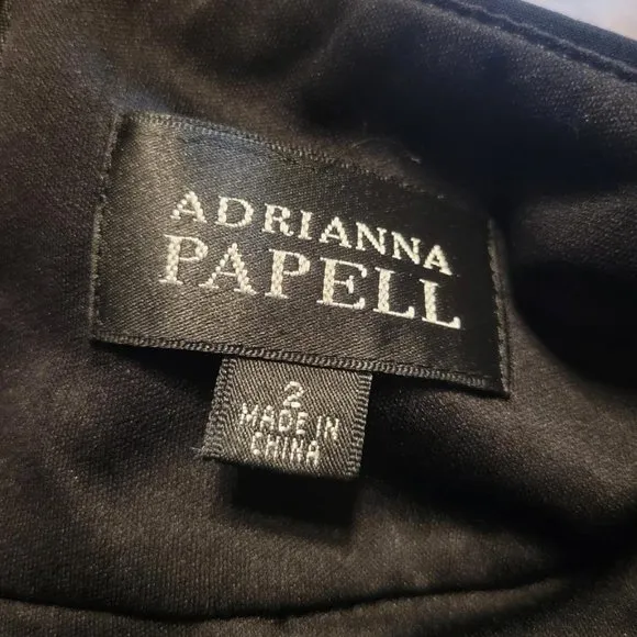 Adrianna Papell Black Layered Dress