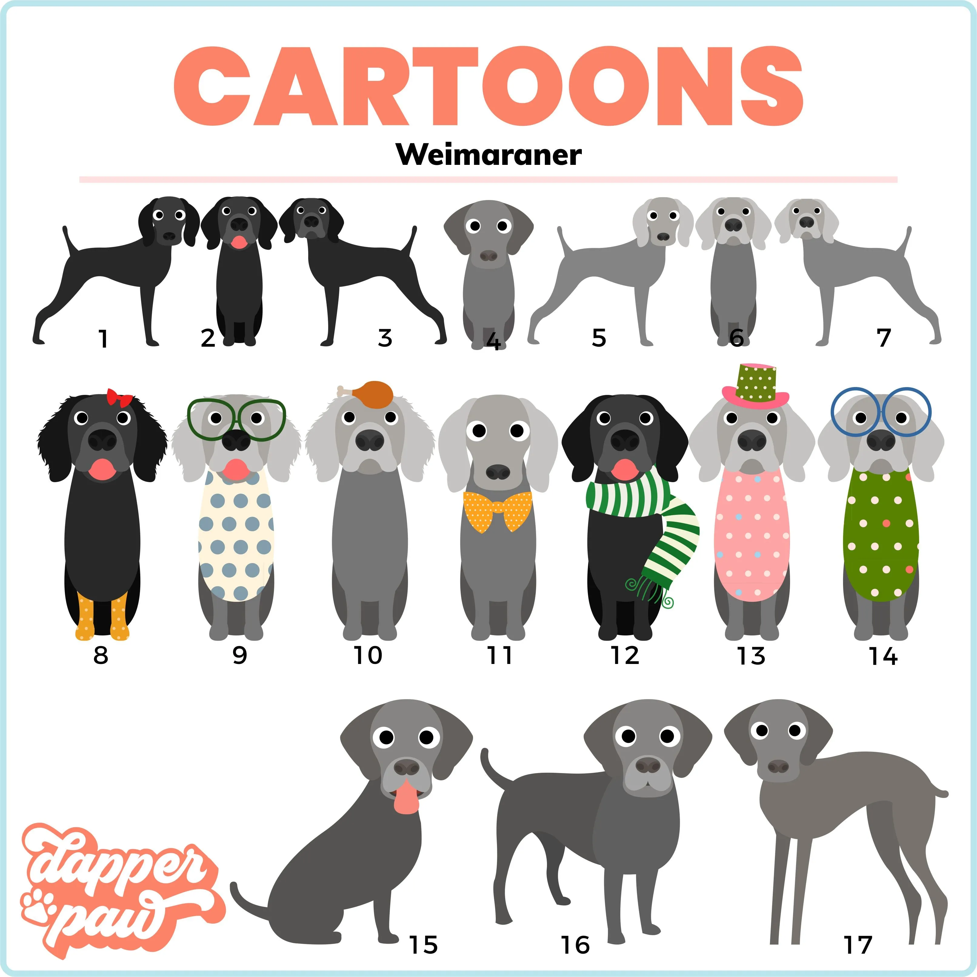 ALL BREEDS - Single Pet Cartoon Ornament