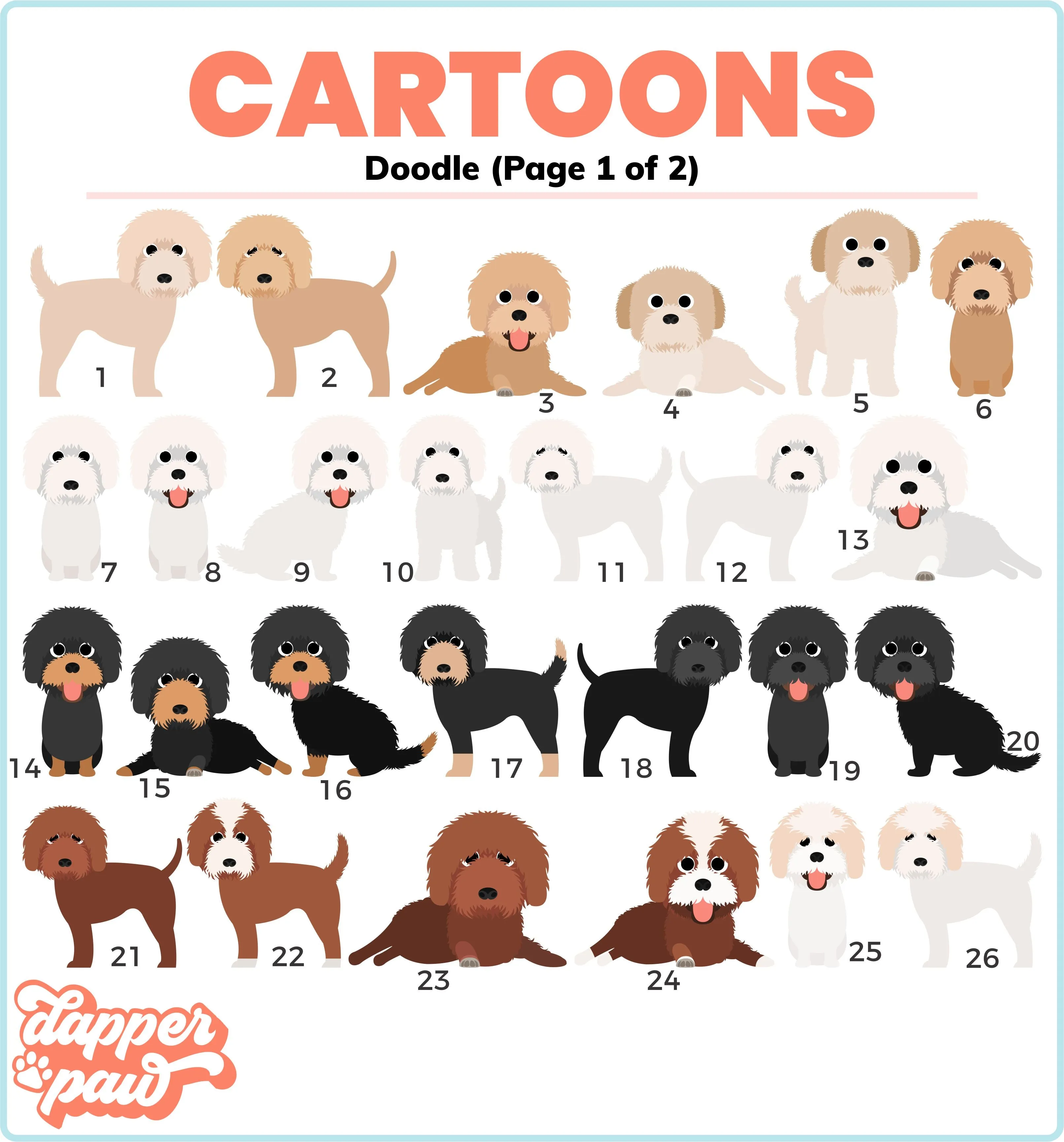 ALL BREEDS - Single Pet Cartoon Ornament