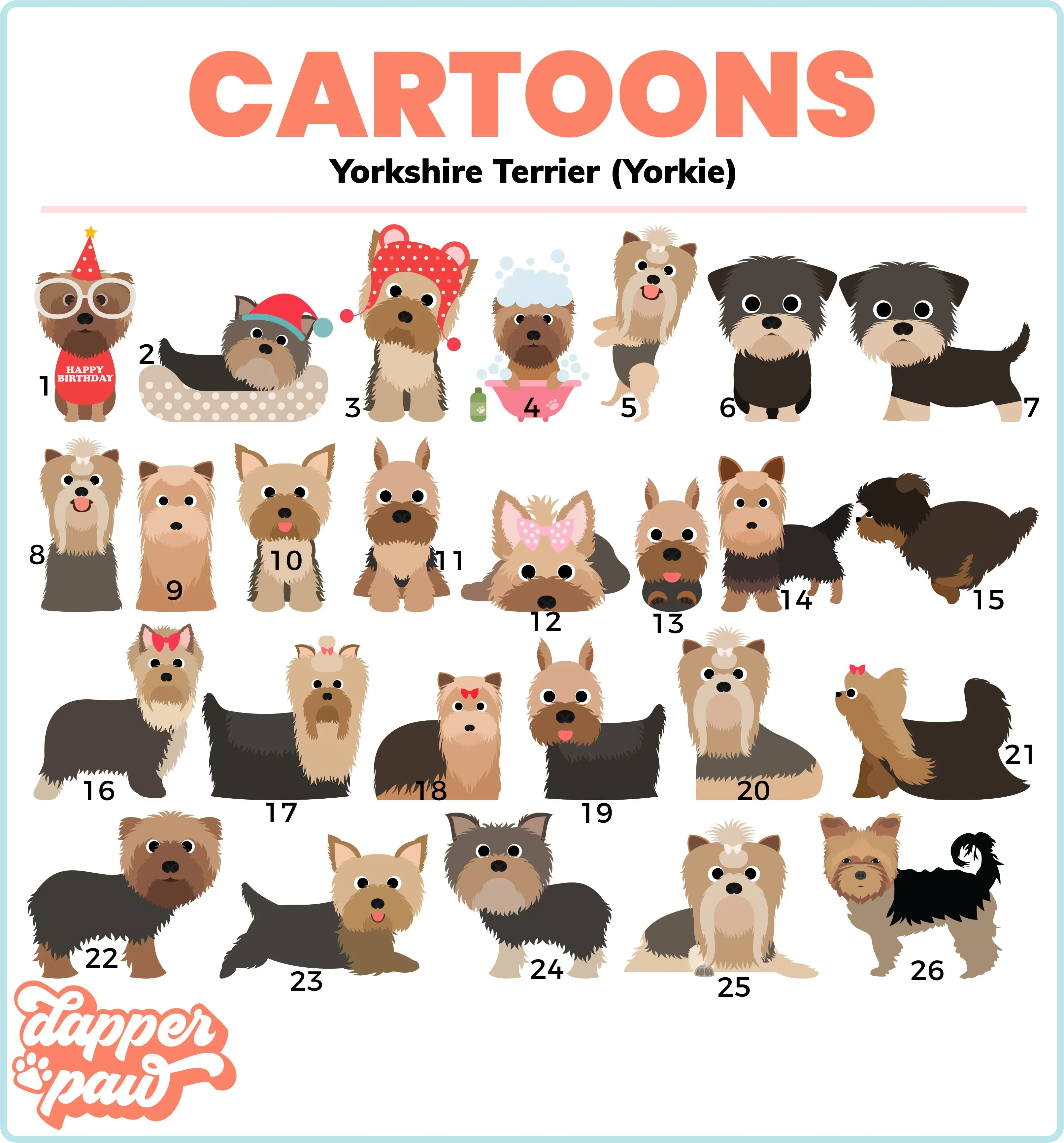 ALL BREEDS - Single Pet Cartoon Ornament