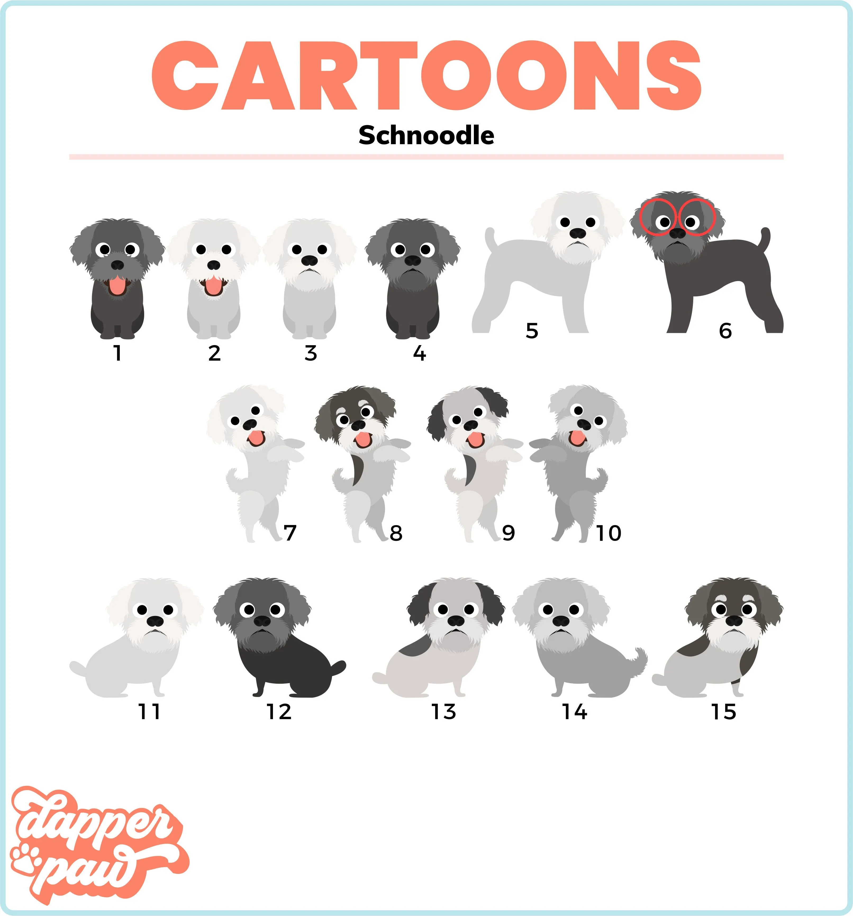 ALL BREEDS - Single Pet Cartoon Ornament