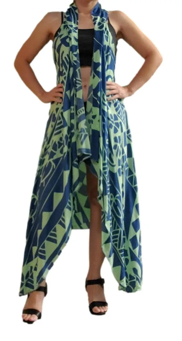 Aloha Royale - Magic Sarong - Rounded Corners - Holoholo - Blueberry Pancake & Seaglass
