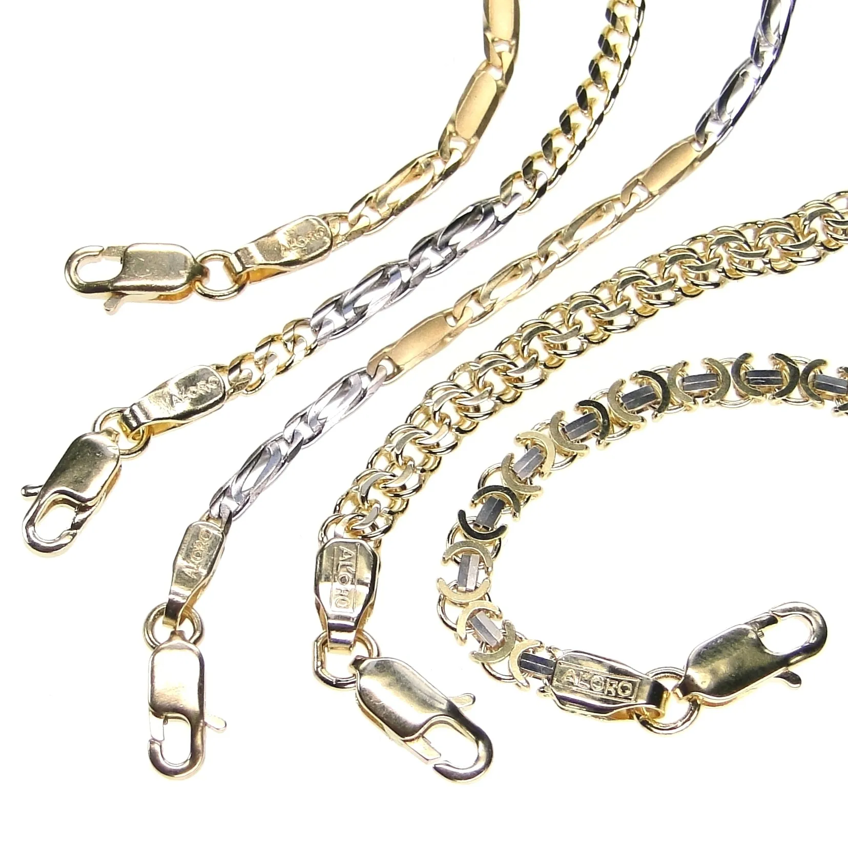 Al'Oro Modern Byzantine (Etruscan) Chain