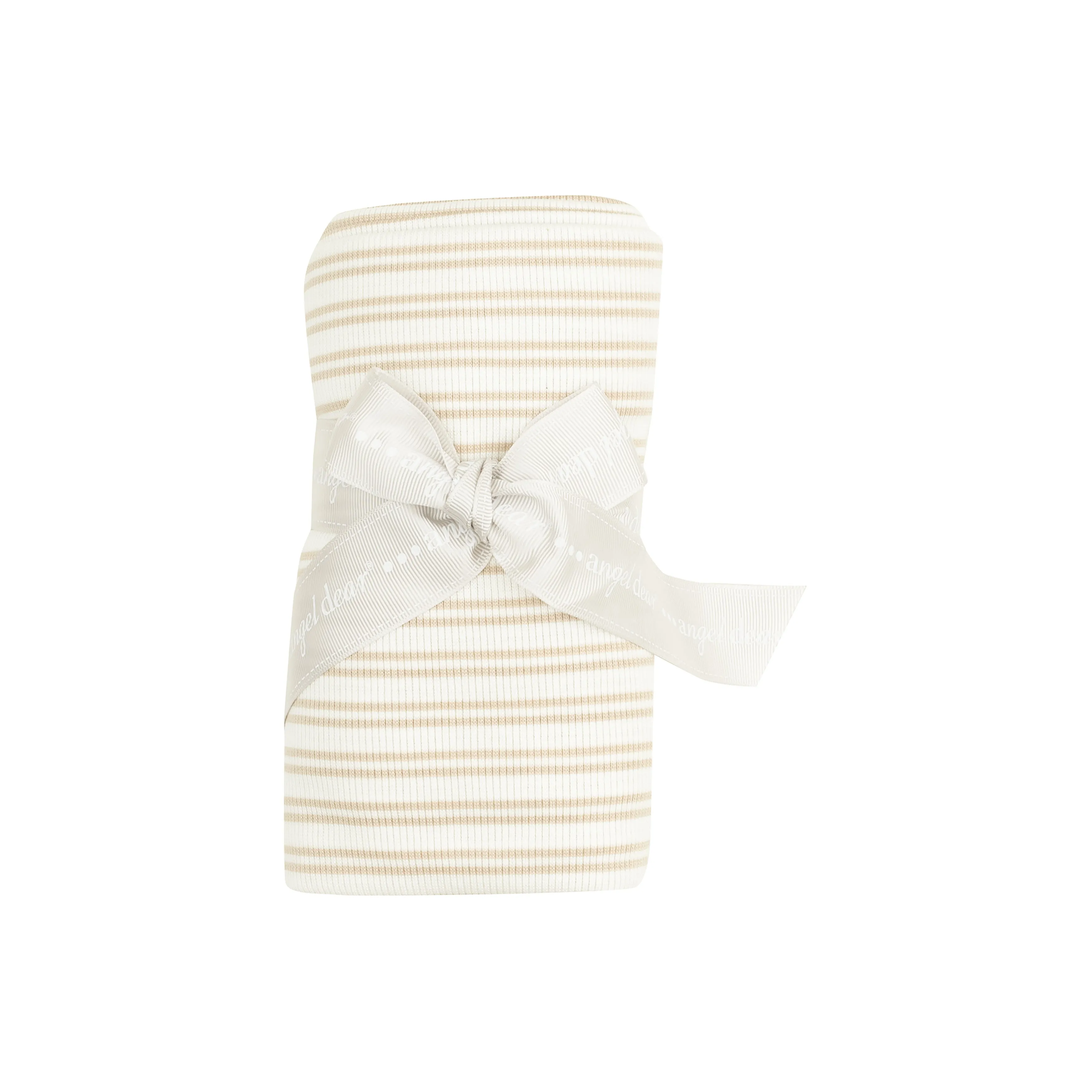 Angel Dear Swaddle Blanket - Stripe Oxford Tan