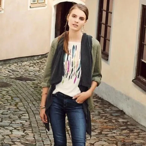 Anthropologie Hei Hei Cascading Anorak Jacket