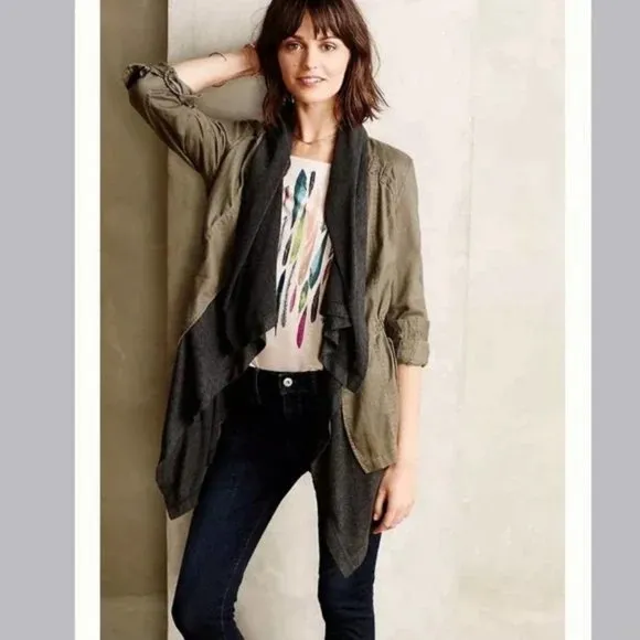 Anthropologie Hei Hei Cascading Anorak Jacket
