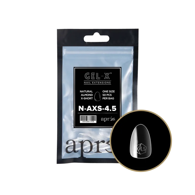 APRES - GEL-X® NATURAL ALMOND EXTRA SHORT REFILL TIP BAG 2.0
