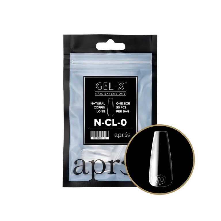APRES - GEL-X® NATURAL COFFIN LONG REFILL TIP BAG 2.0