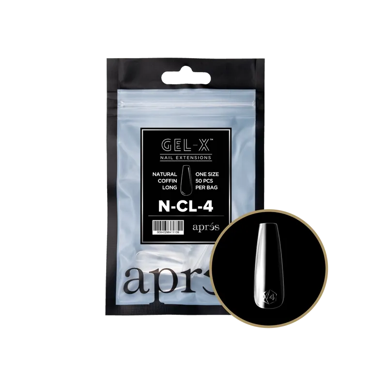 APRES - GEL-X® NATURAL COFFIN LONG REFILL TIP BAG 2.0