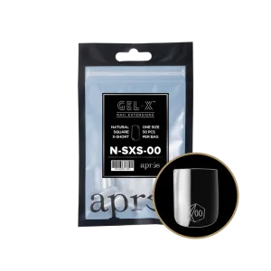 APRES - GEL-X® NATURAL SQUARE EXTRA SHORT REFILL TIP BAG 2.0