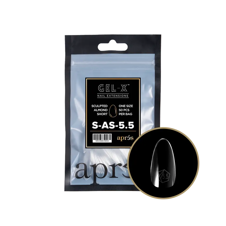 APRES - GEL-X® SCULPTED ALMOND SHORT REFILL TIP BAG 2.0