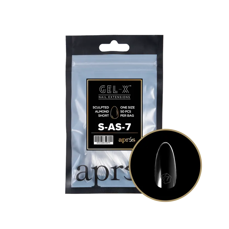 APRES - GEL-X® SCULPTED ALMOND SHORT REFILL TIP BAG 2.0