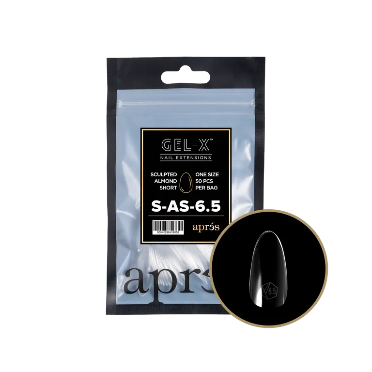 APRES - GEL-X® SCULPTED ALMOND SHORT REFILL TIP BAG 2.0