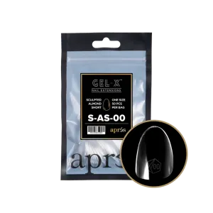 APRES - GEL-X® SCULPTED ALMOND SHORT REFILL TIP BAG 2.0