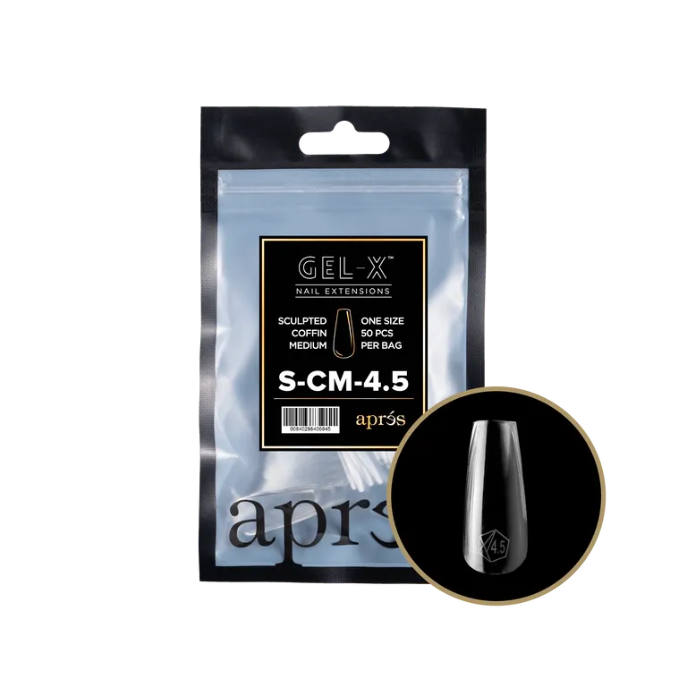 APRES - GEL-X® SCULPTED COFFIN MEDIUM REFILL TIP BAG 2.0